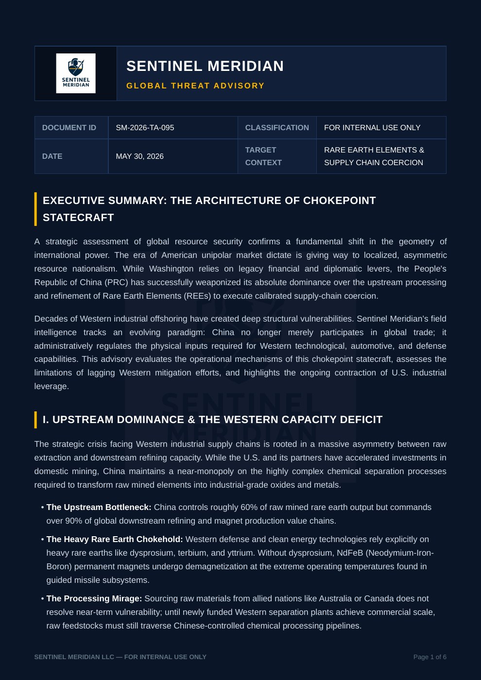 The Architecture of Chokepoint Statecraft report cover